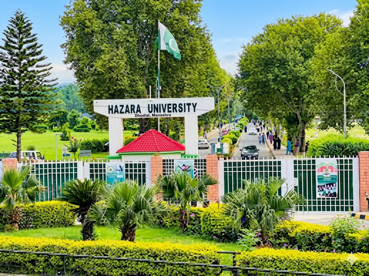 Hazara University aerial surroundings
